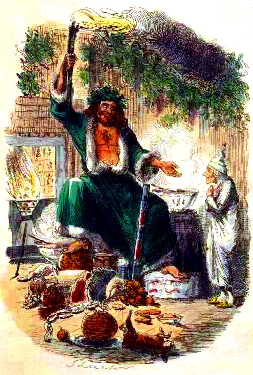Illustration of Scrooge’s Third Visitor